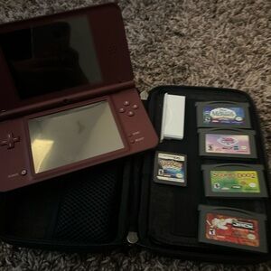 Nintendo DSi Console with Game - Burgundy